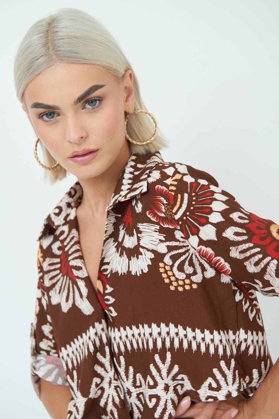 Kikisix CAMICIA CROP BALZA MORO Novità