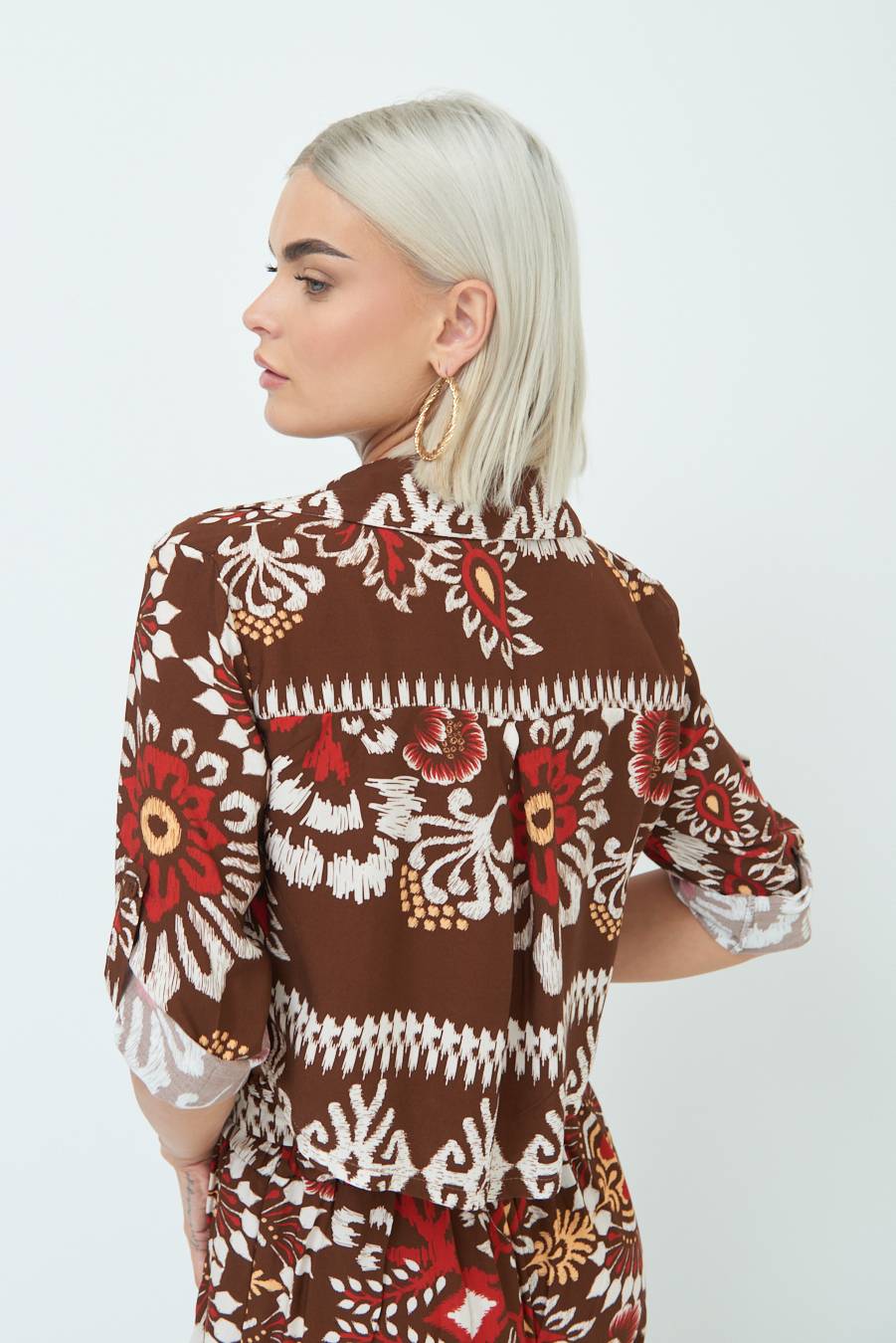 Kikisix CAMICIA CROP BALZA MORO Novità