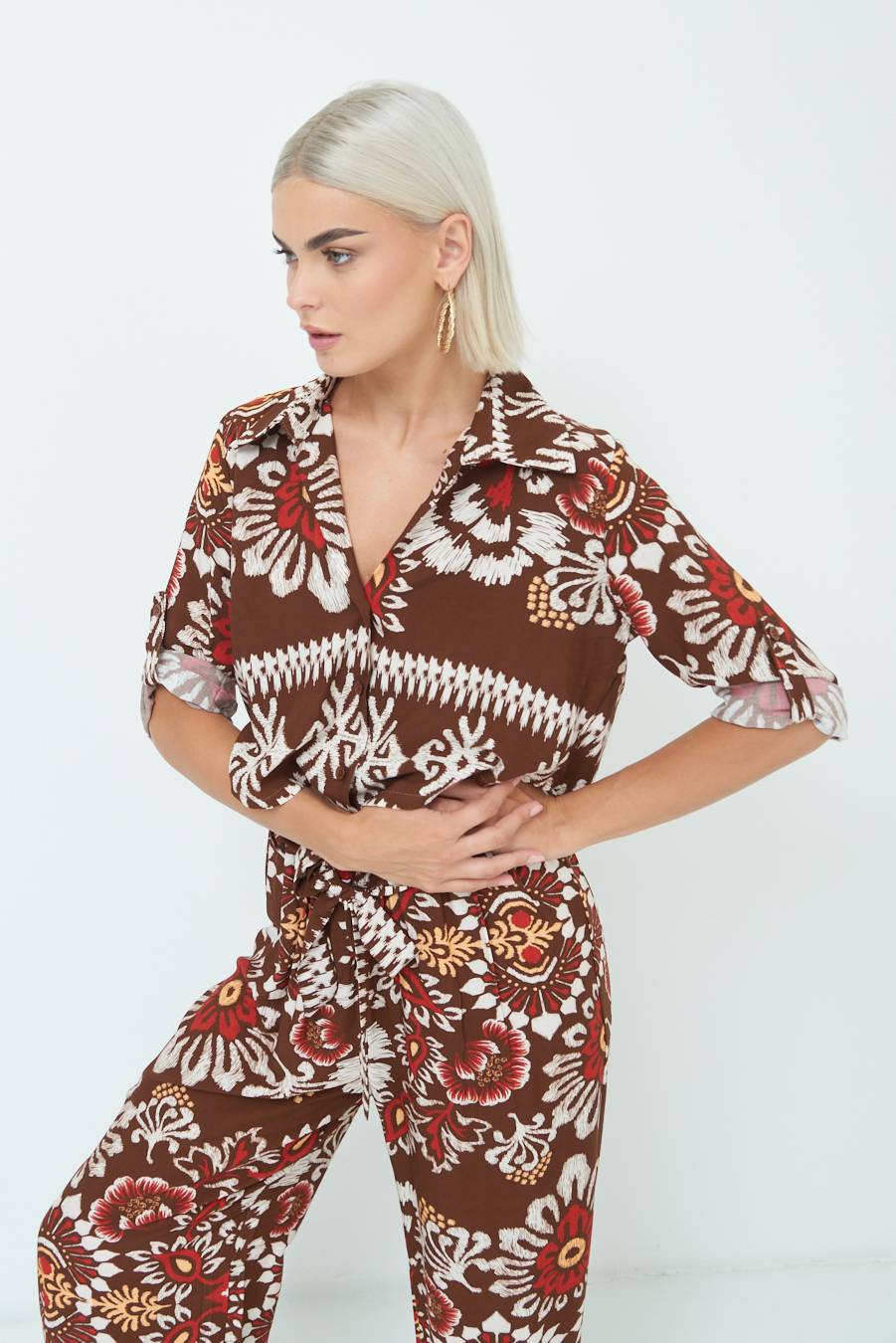Kikisix CAMICIA CROP BALZA MORO Novità