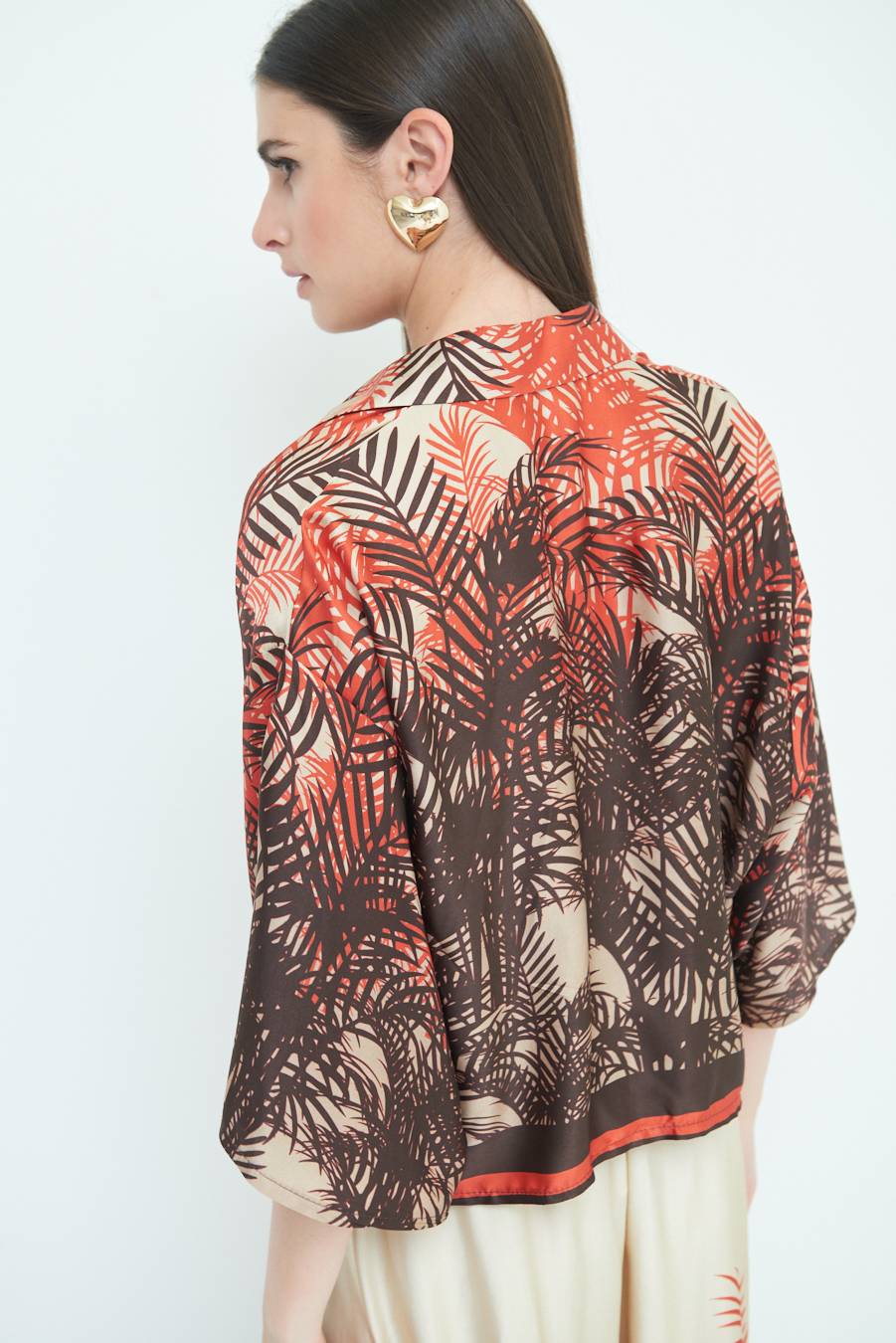 Kikisix CAMICIA FANTASIA BALZA MORO/ARANCIO Hotsell