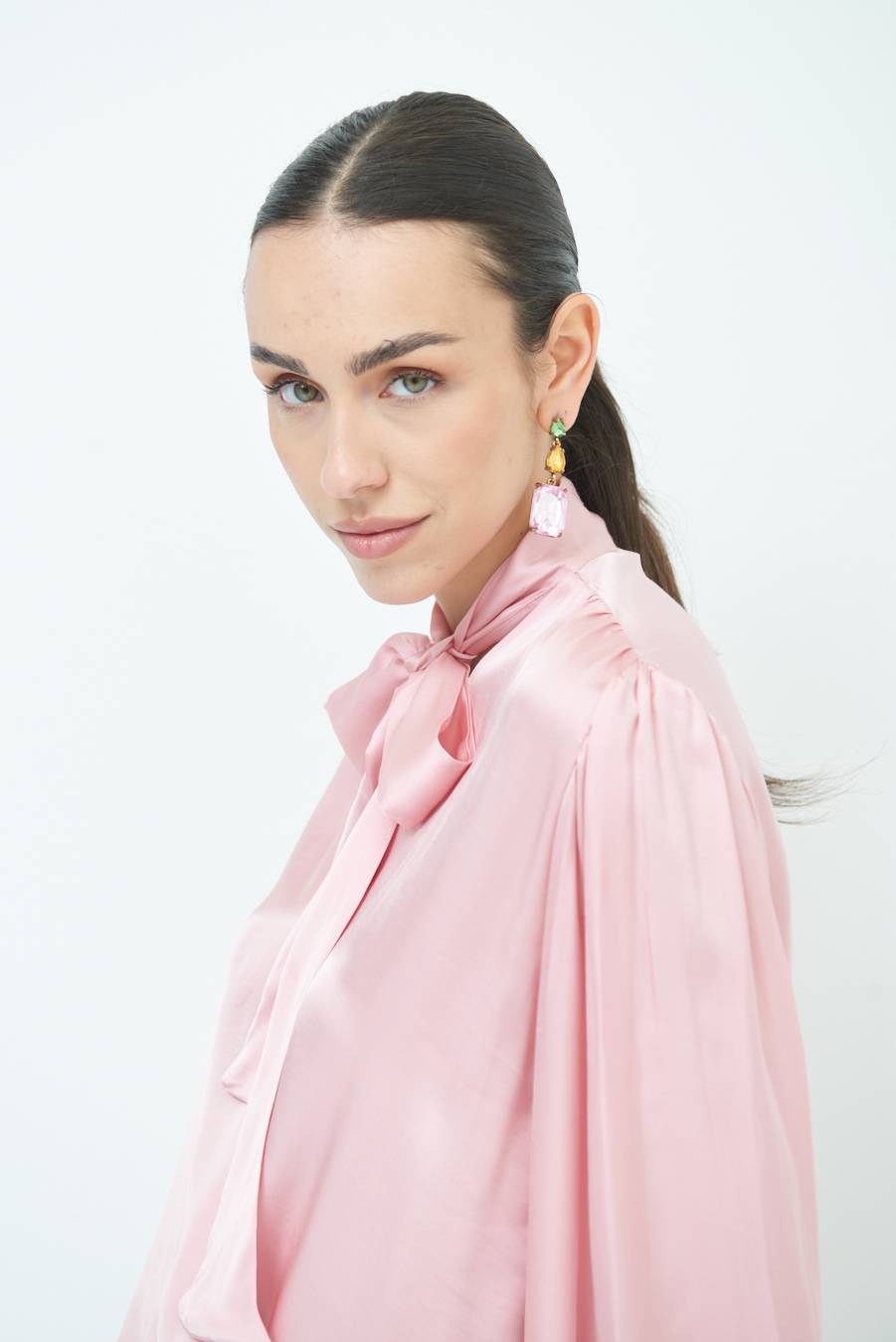 Kikisix CASACCA INCROCIO RASO VISCOSA ROSA Economico