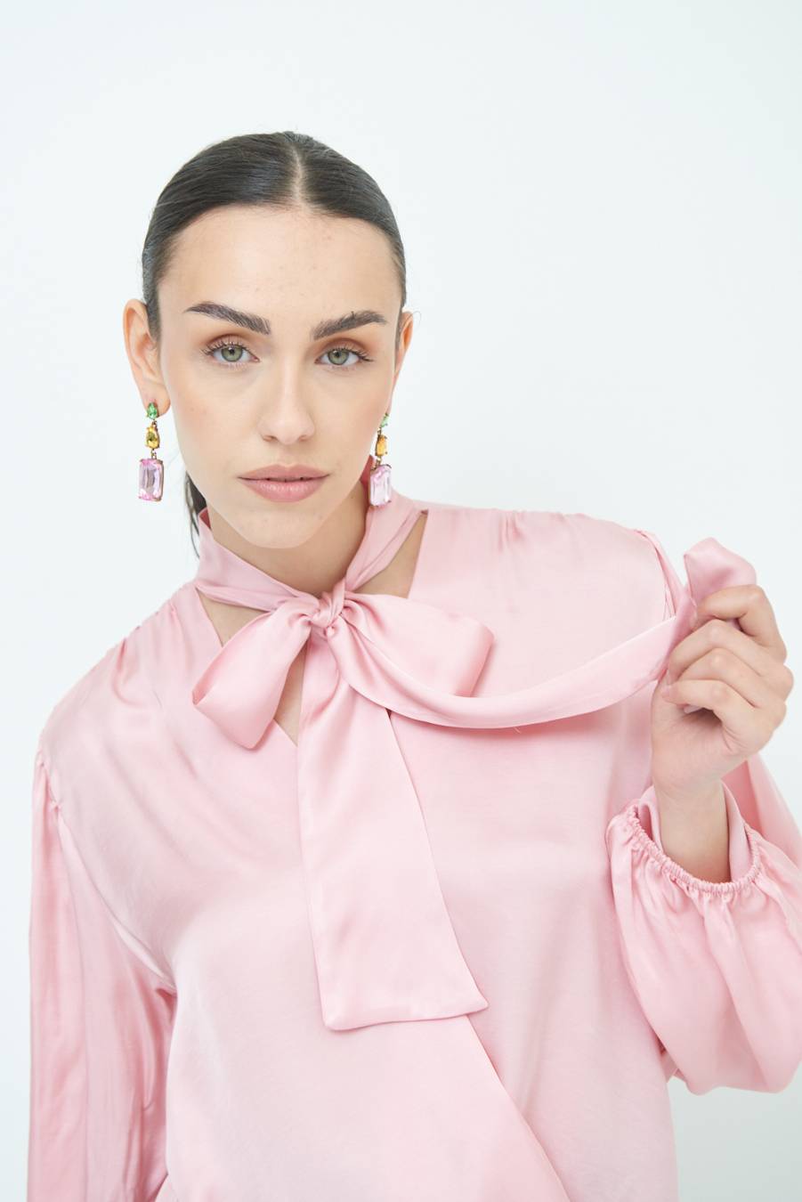 Kikisix CASACCA INCROCIO RASO VISCOSA ROSA Economico