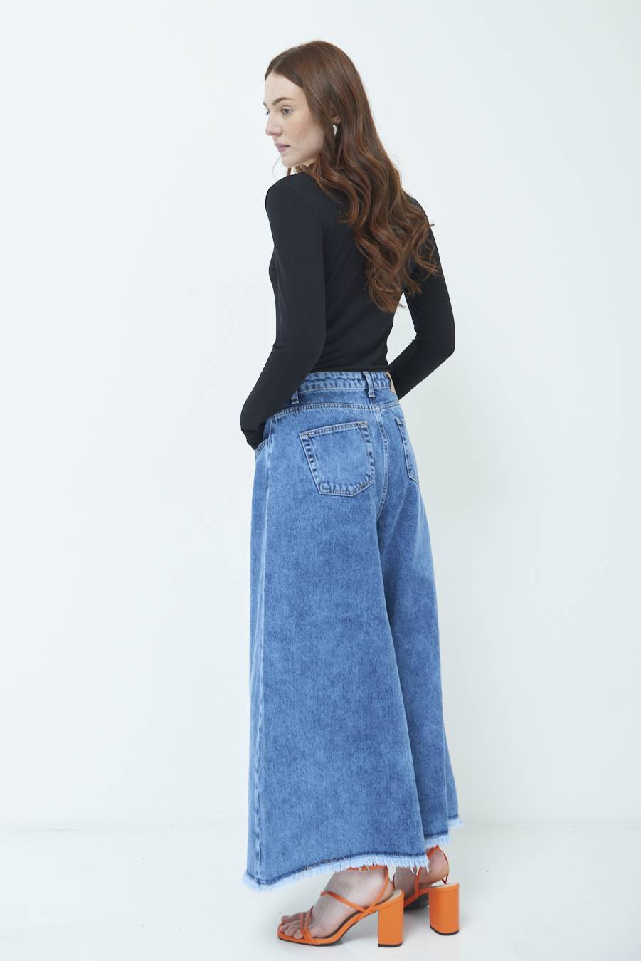 Kikisix PANTAGONNA MARMORIZZATO JEANS Offerte