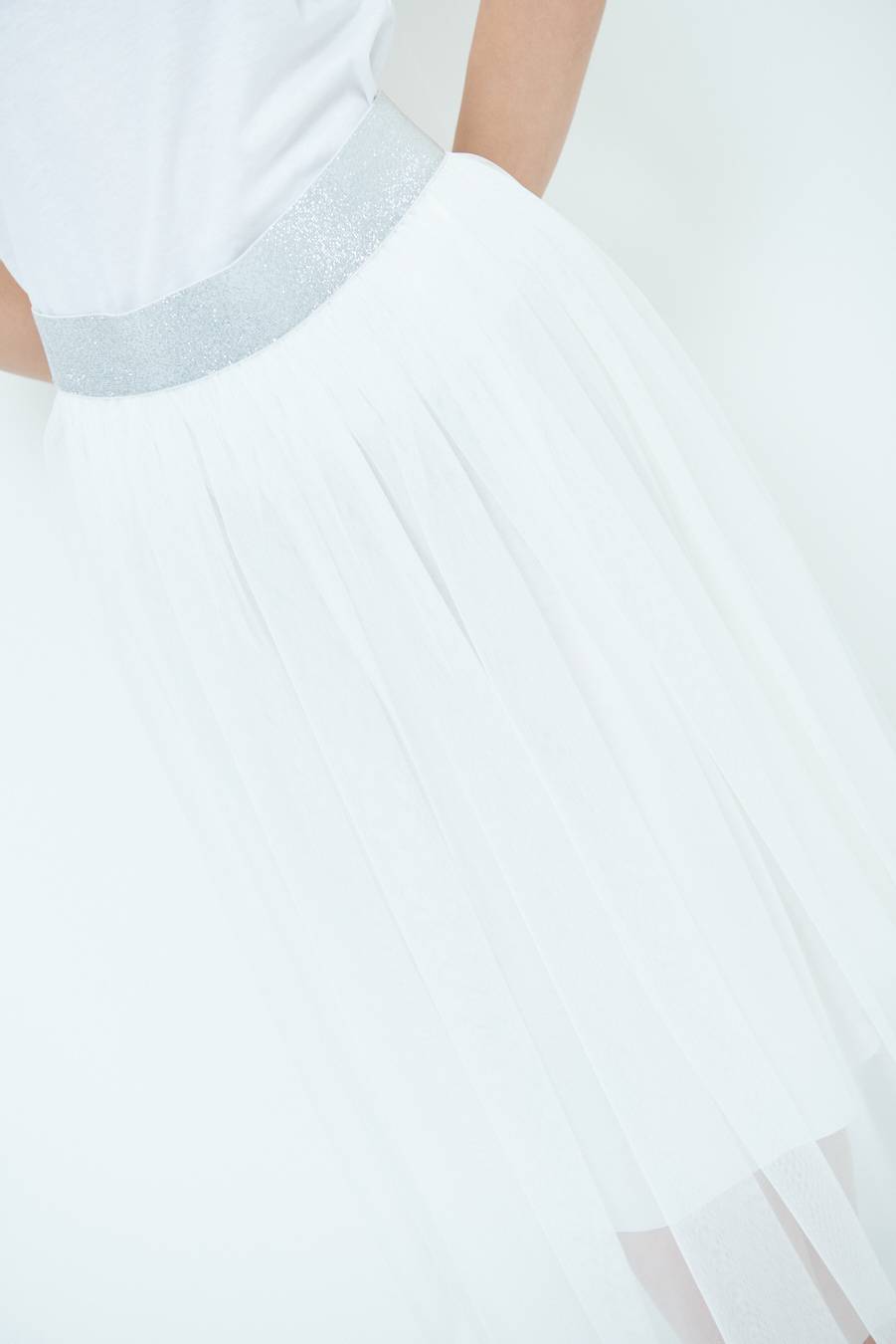 Kikisix GONNA TULLE BIANCO Soddisfazione Garantita