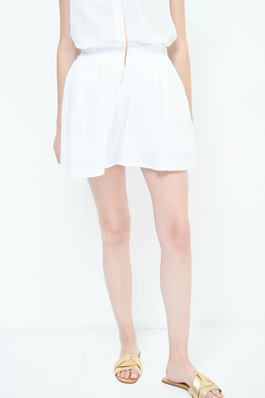 Kikisix SHORTS CON TASCHE BIANCO Presa