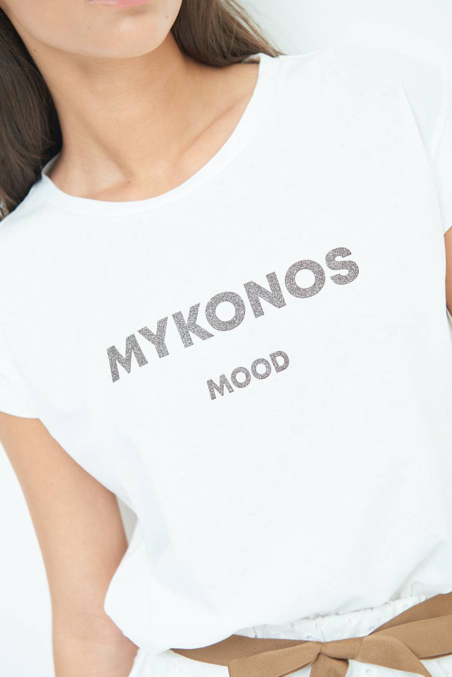 Kikisix T-SHIRT ''MYKONOS'' CIOCCOLATO I Più Venduti