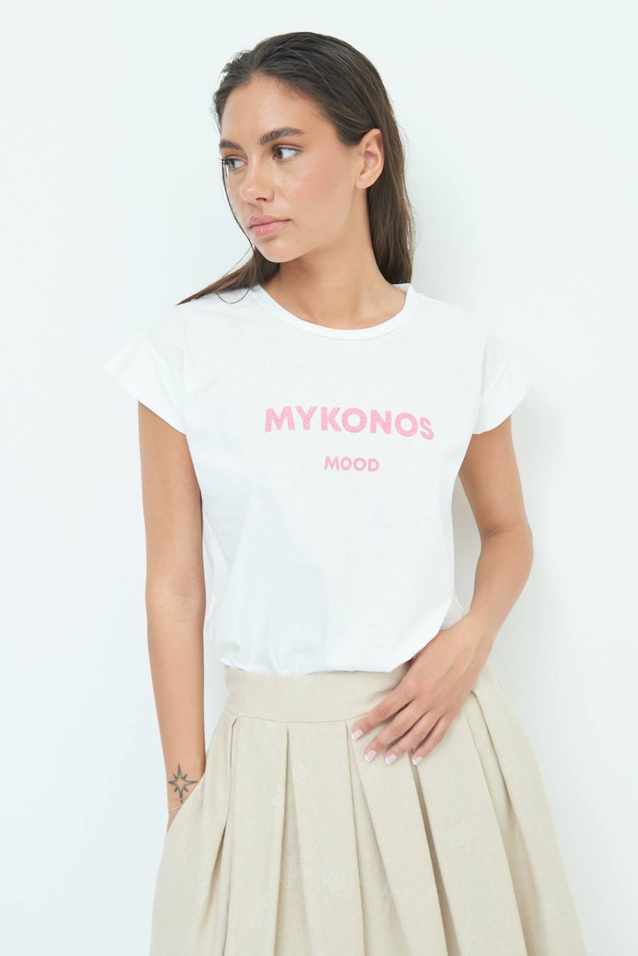 Kikisix T-SHIRT ''MYKONOS'' BUBBLE Vendite Flash