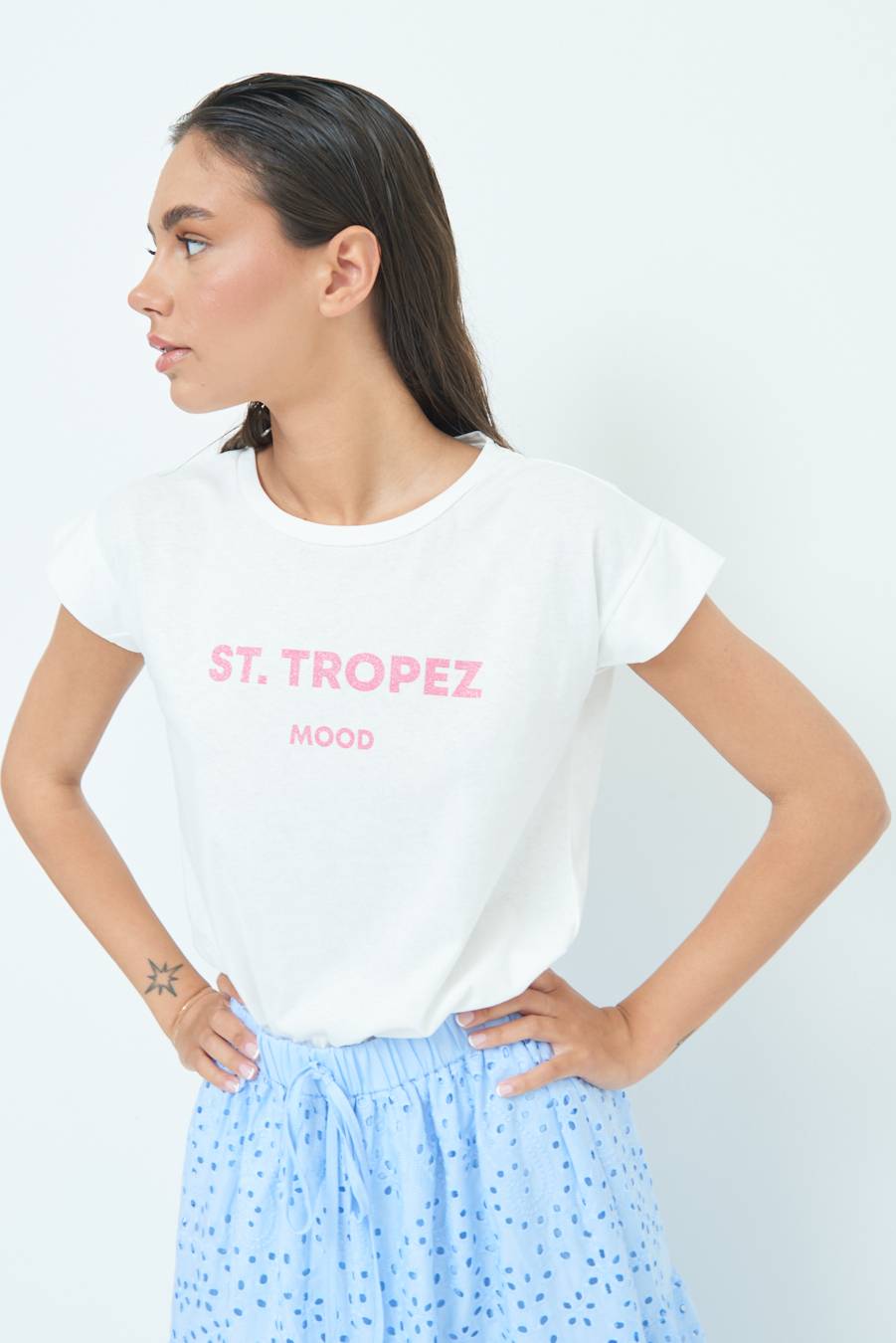 Kikisix T-SHIRT ''ST.TROPEZ'' BUBBLE Moda