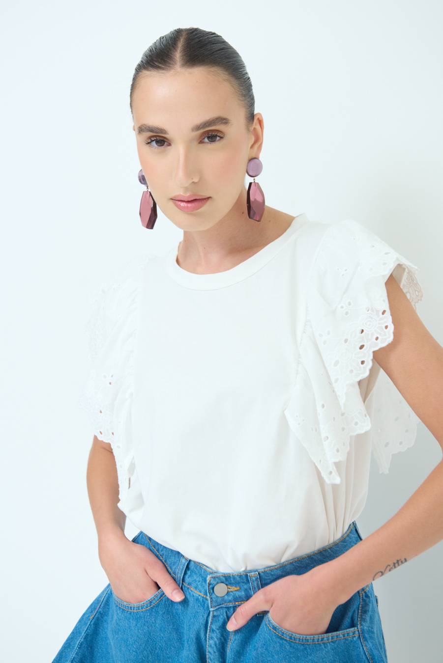 Kikisix T-SHIRT SANGALLO BIANCO 2025