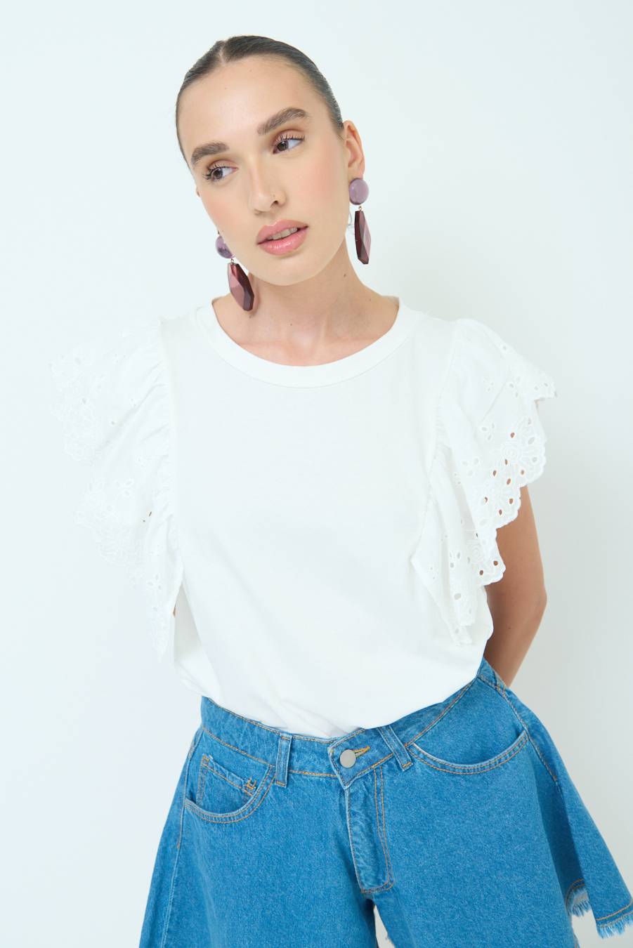 Kikisix T-SHIRT SANGALLO BIANCO 2025