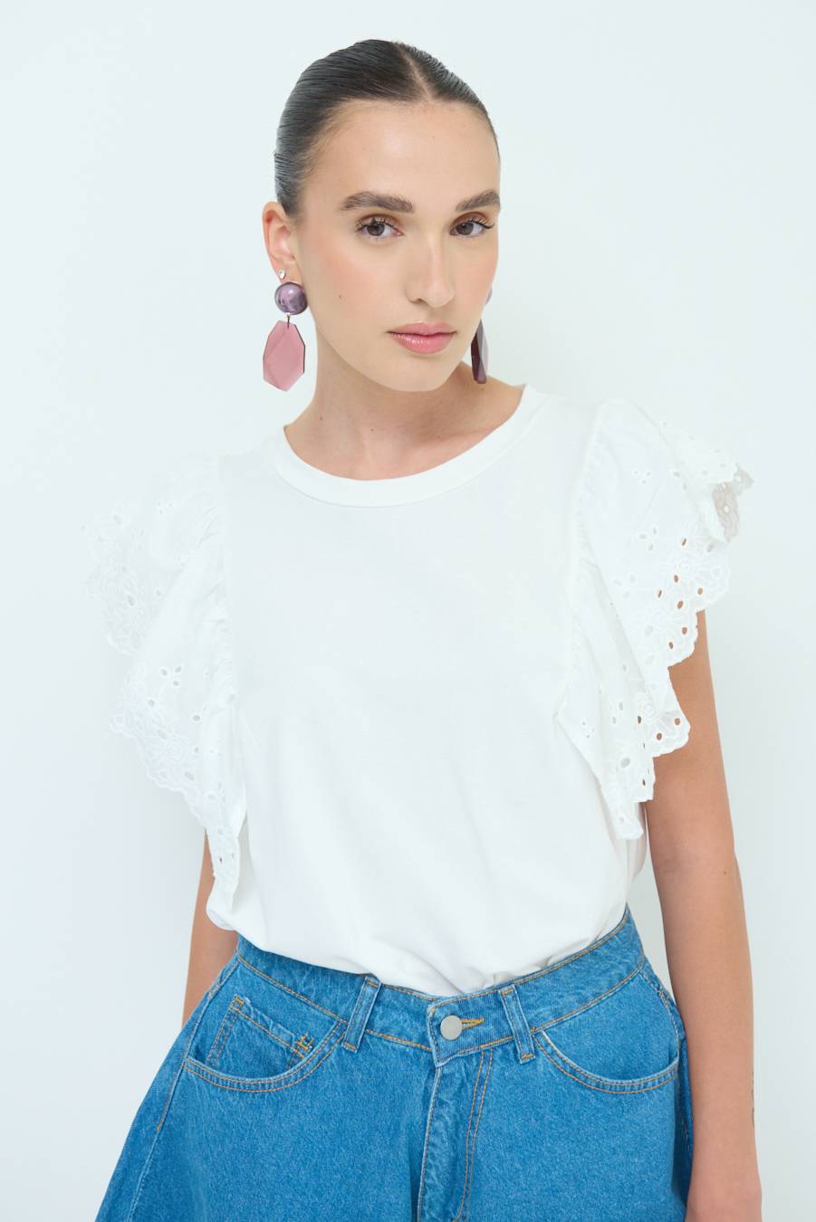 Kikisix T-SHIRT SANGALLO BIANCO 2025