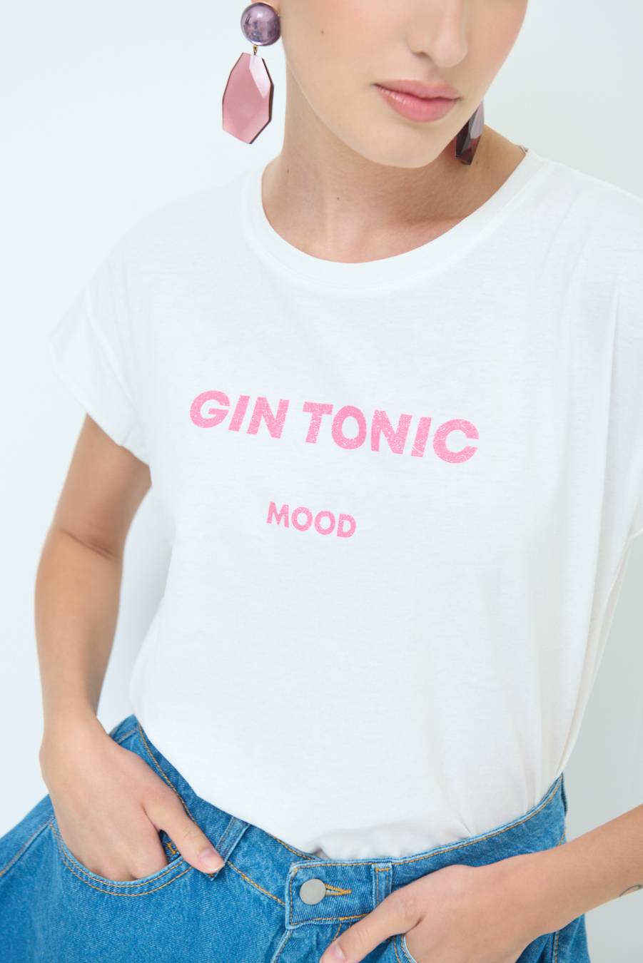 Kikisix T-SHIRT ''GIN TONIC'' BUBBLE Vendita