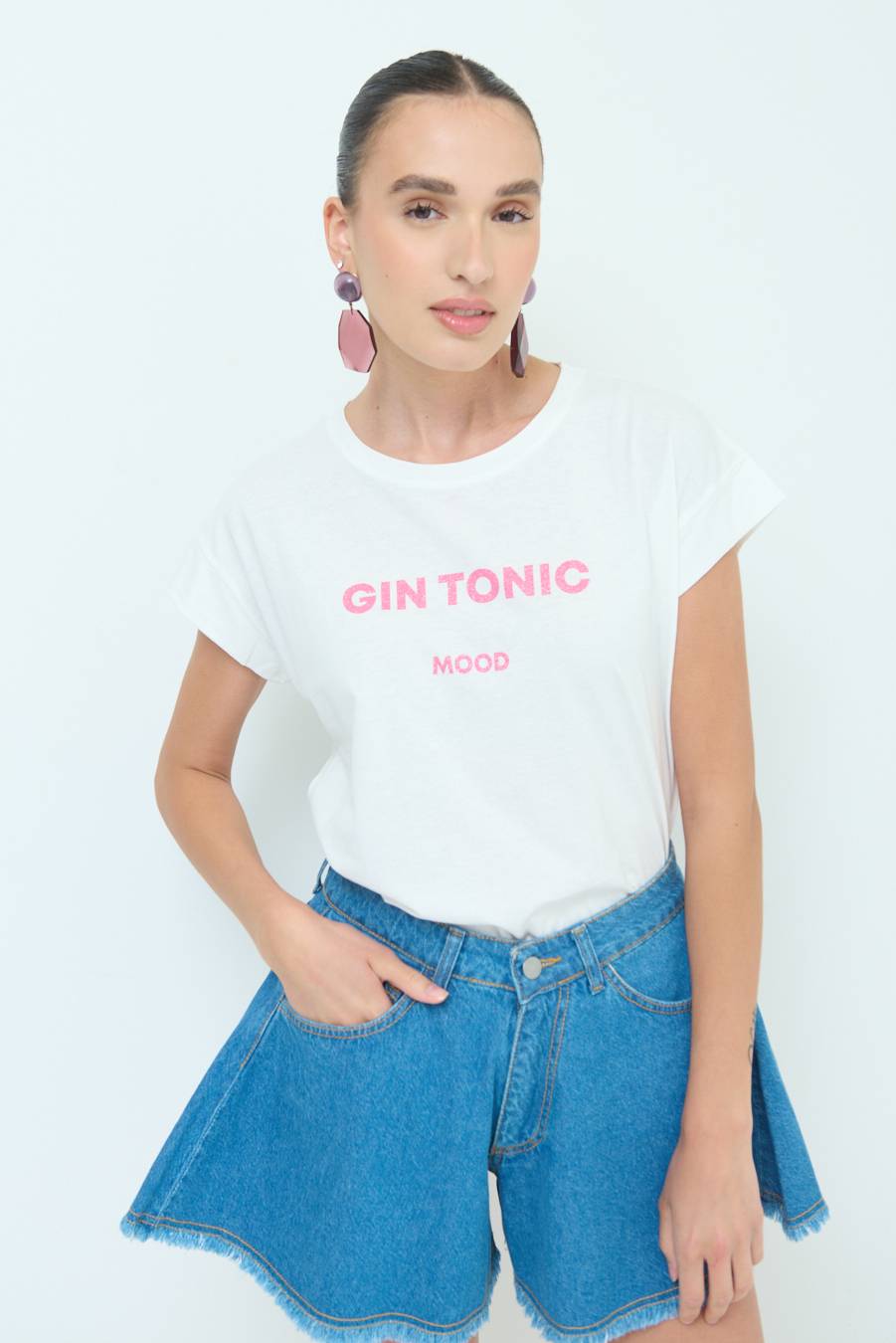 Kikisix T-SHIRT ''GIN TONIC'' BUBBLE Vendita