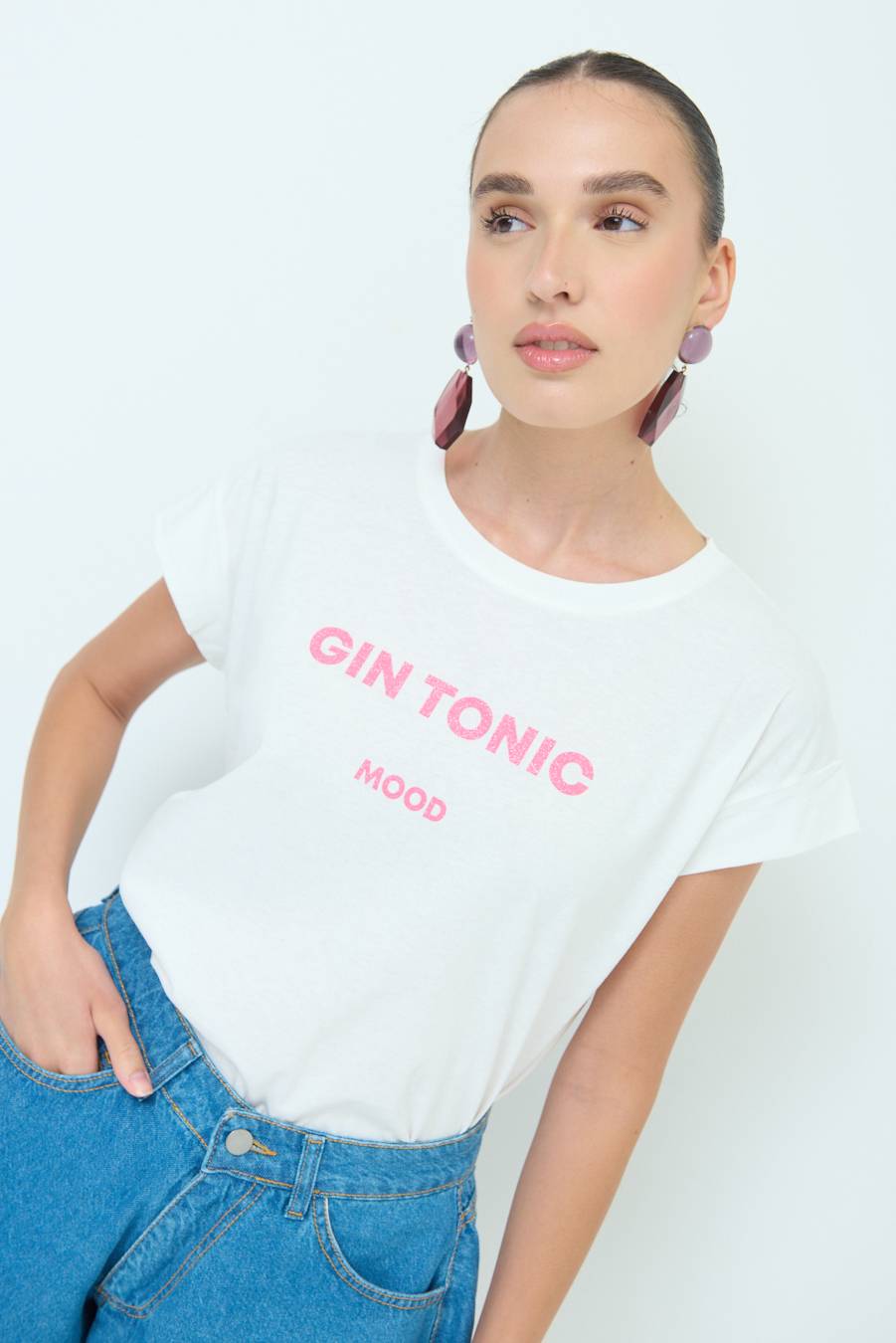 Kikisix T-SHIRT ''GIN TONIC'' BUBBLE Vendita