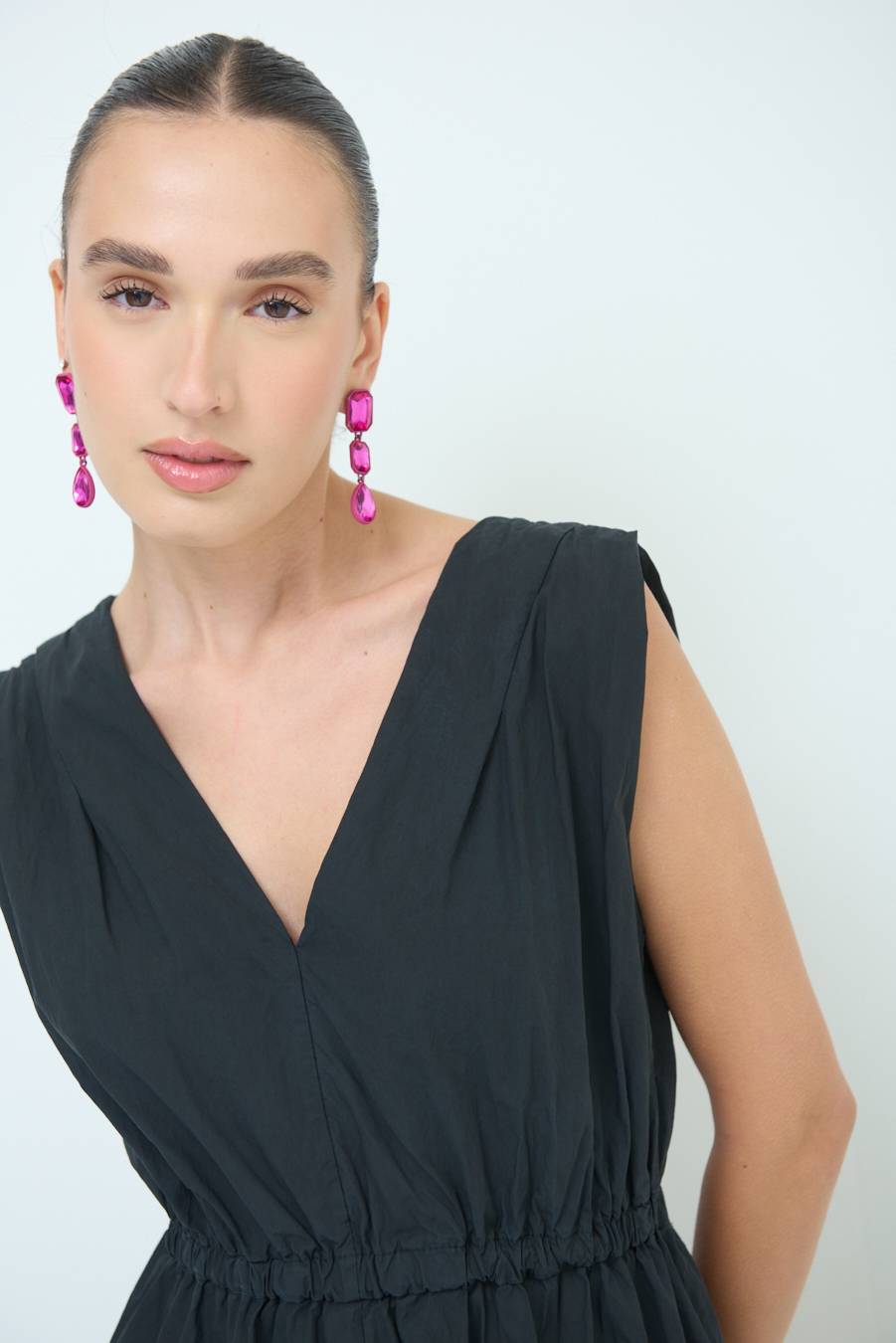 Kikisix ABITO MIDI CON ELASTICO NERO Vendita