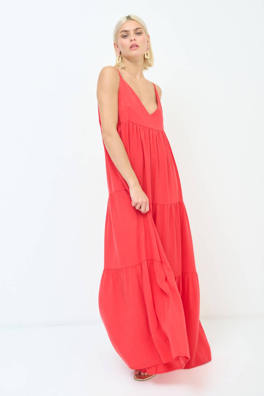 Kikisix ABITO AMPIO MAXI ROSSO