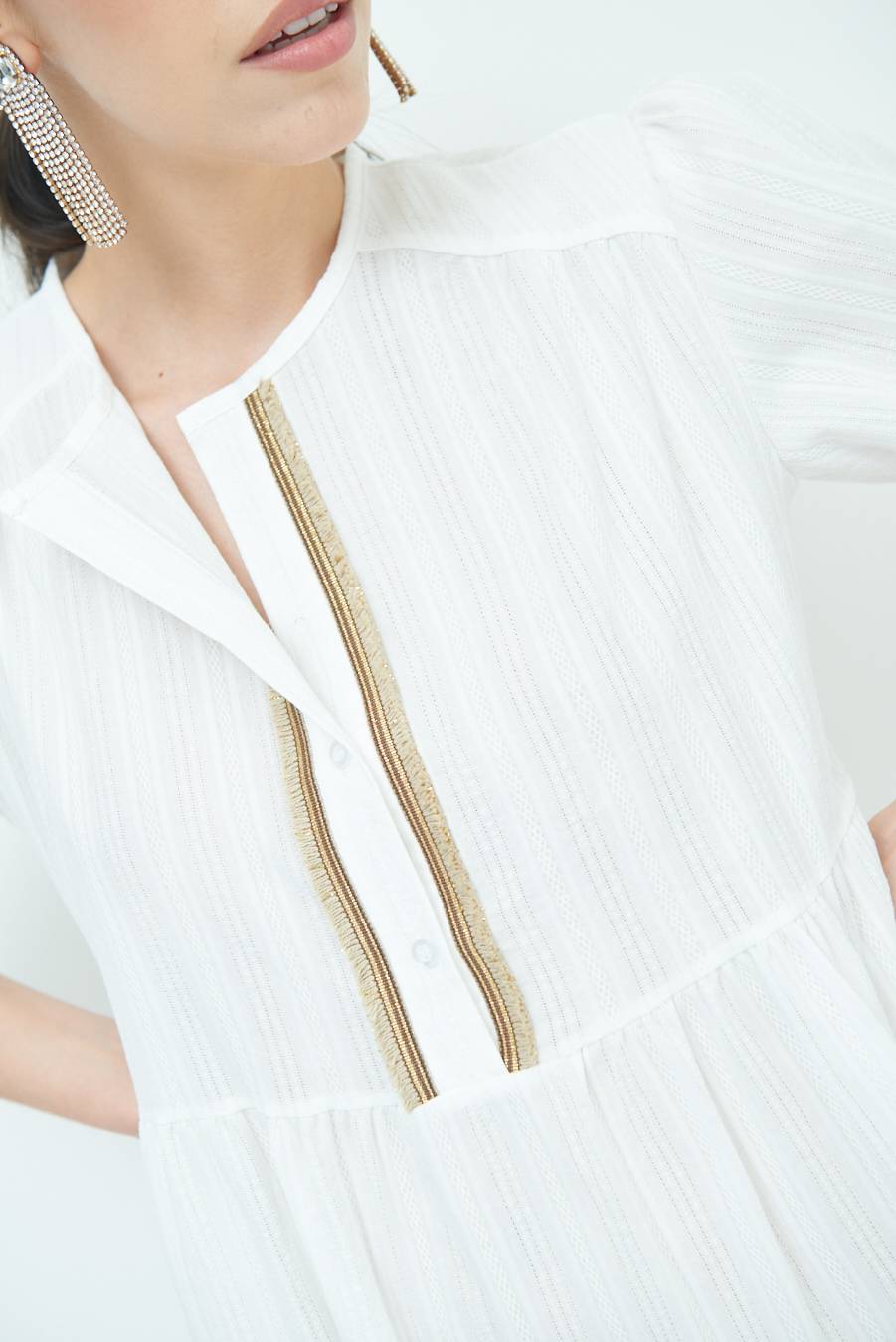 Kikisix ABITINO CON INSERTO ORO BIANCO Online