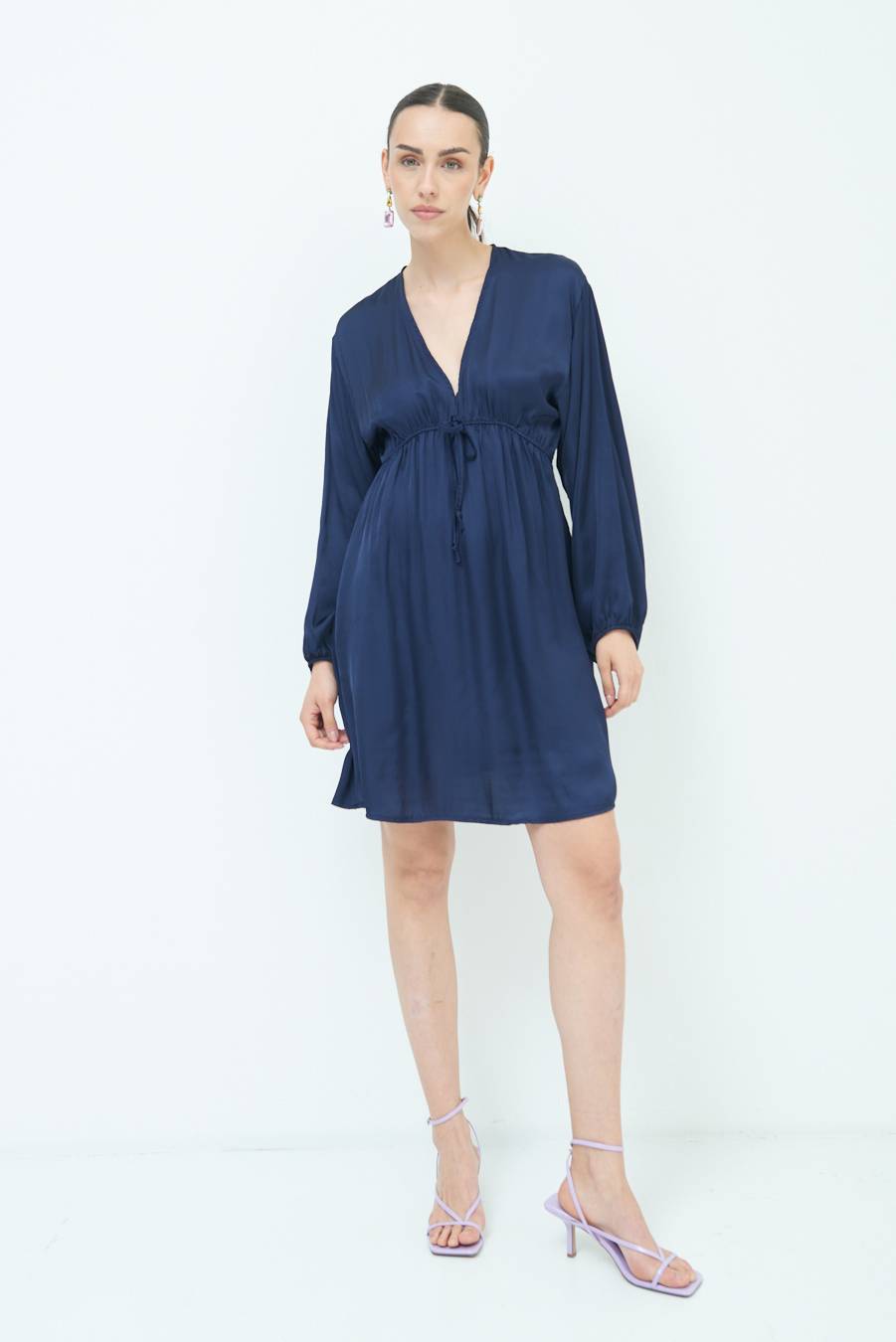 Kikisix ABITO COULICE RASO VISCOSA BLU