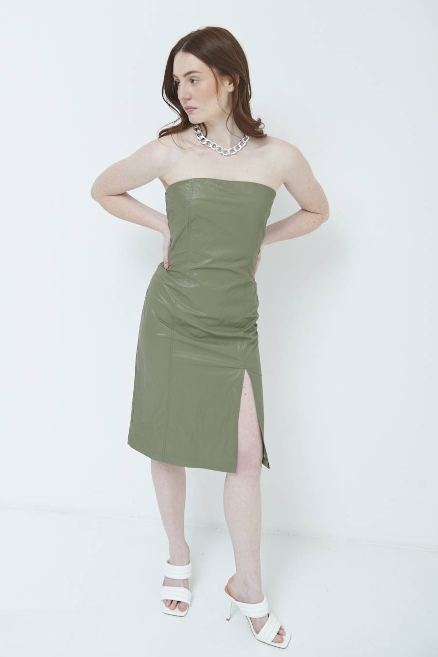 Kikisix ABITO TUBINO VERDE MILITARE Hotsell