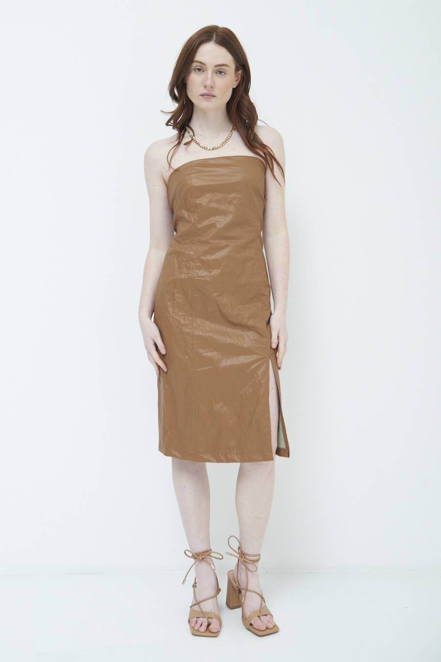 Kikisix ABITO TUBINO BEIGE Saldi Di Fabbrica