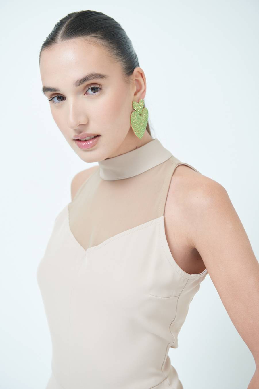 Kikisix VESTITO CADI+RETE CAMMELLO Italy