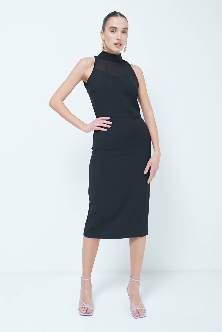 Kikisix VESTITO CADI+RETE NERO Italia