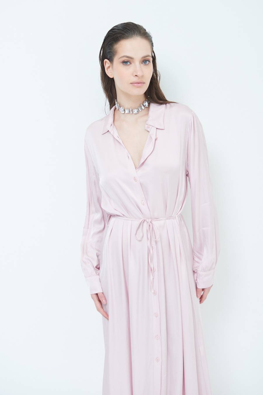 Kikisix ABITO RASO VISCOSA ROSA Vendita
