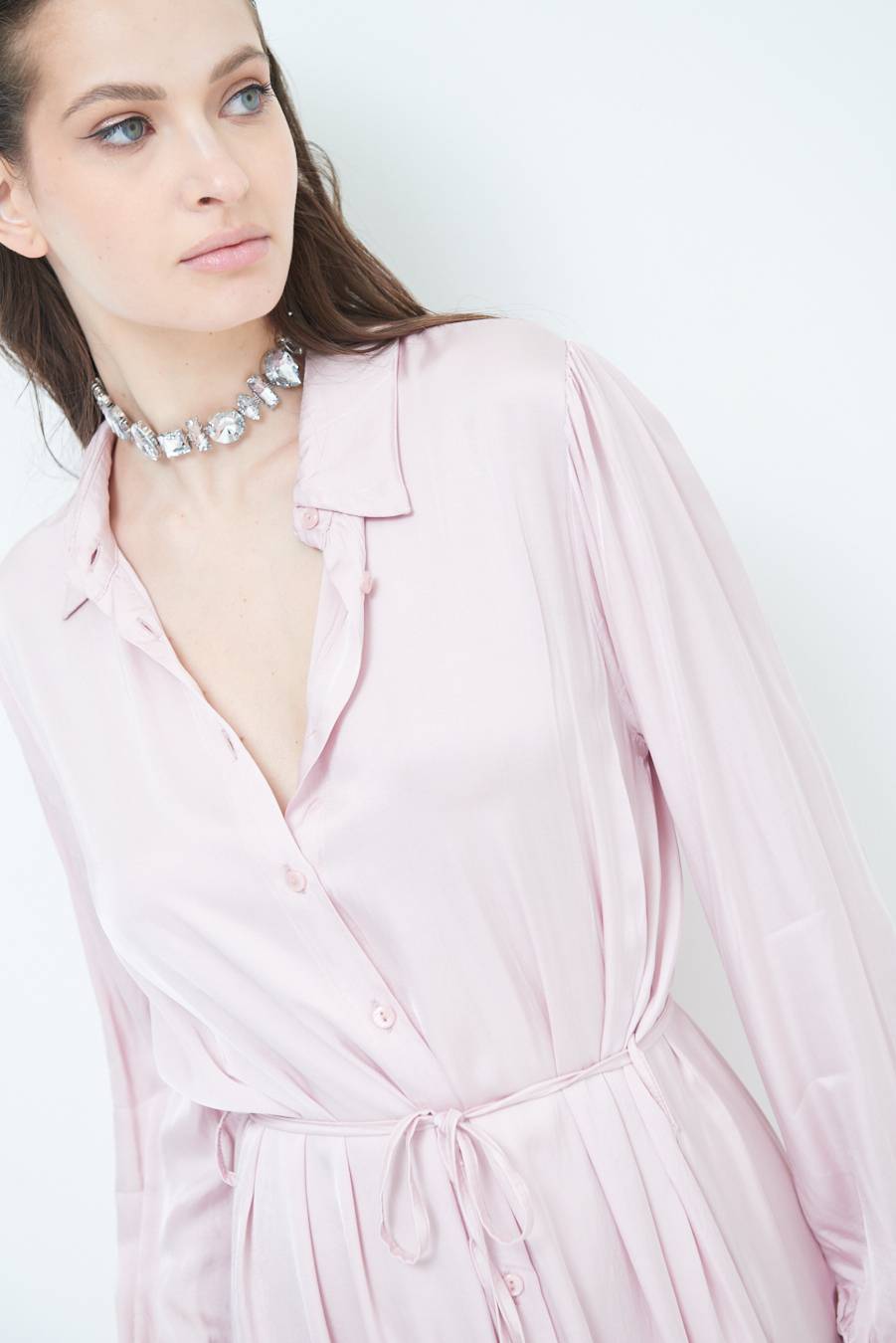Kikisix ABITO RASO VISCOSA ROSA Vendita