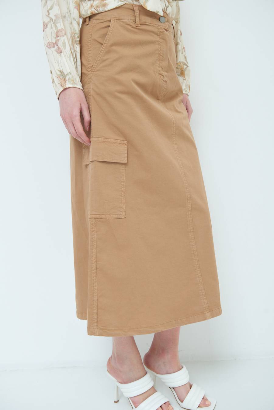Kikisix GONNA CON TASCONI BEIGE Convenienza