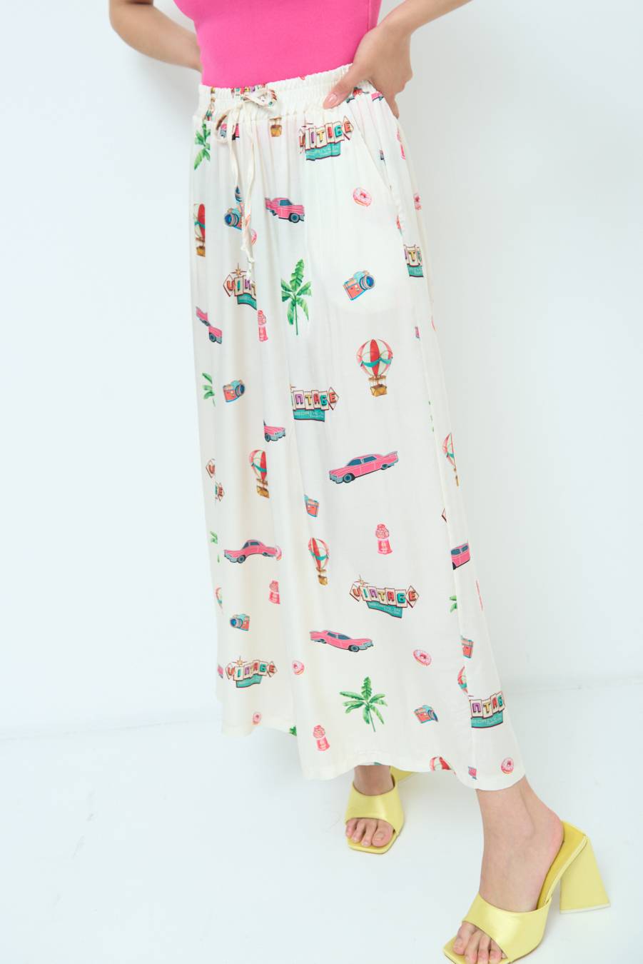 Kikisix PANTALONE PALAZZO PANNA Promozione