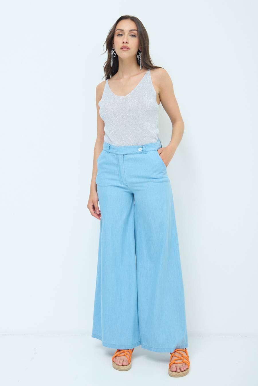 Kikisix PANTA ZAMPA MAXI BLU CHIARO Negozi Online