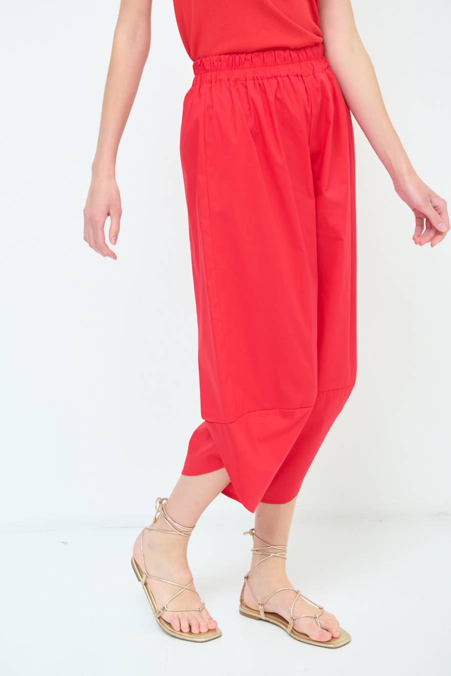 Kikisix PANTALONE OVER ROSSO Prezzo Ridotto