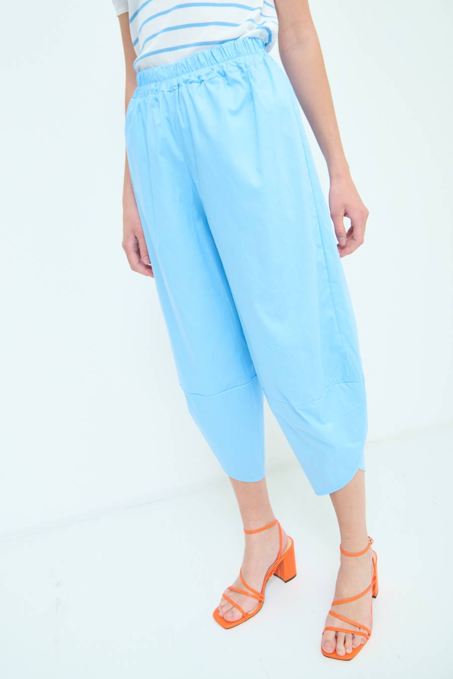 Kikisix PANTALONE OVER AZZURRO Novità
