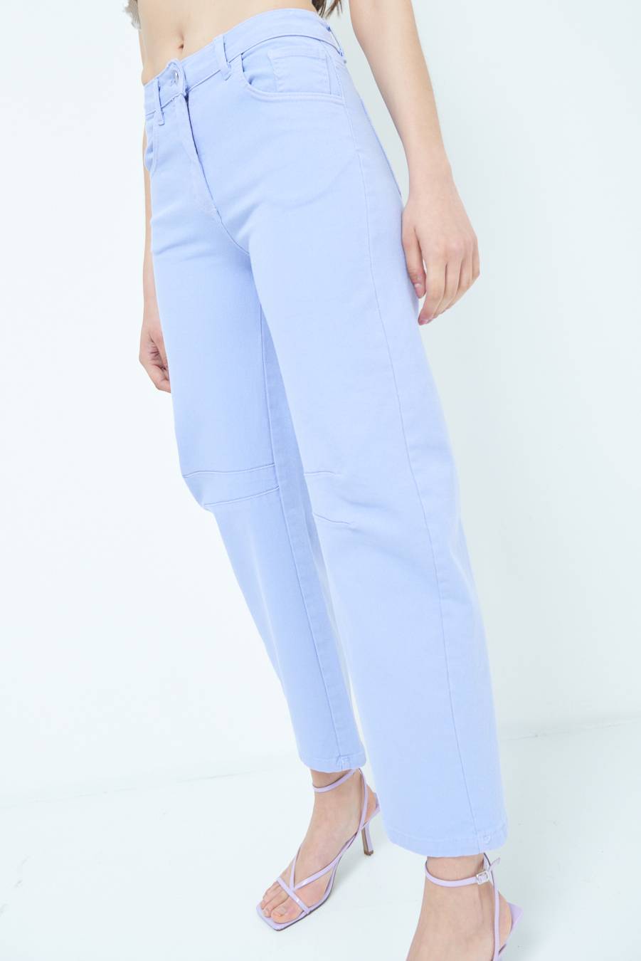 Kikisix PANTALONE LINEA UOVO LILLA Sconto