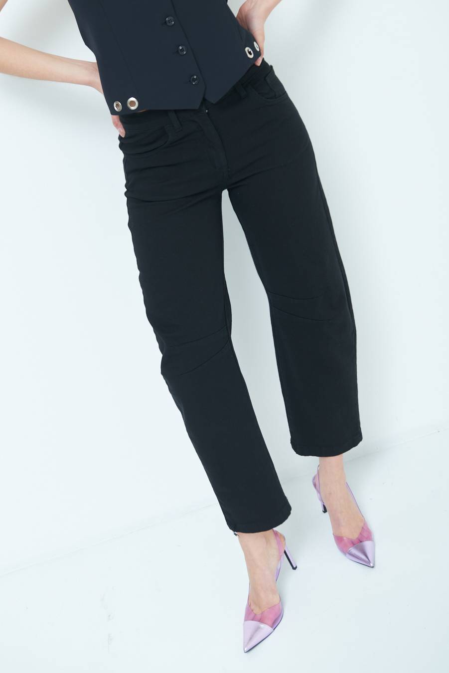 Kikisix PANTALONE LINEA UOVO NERO Online