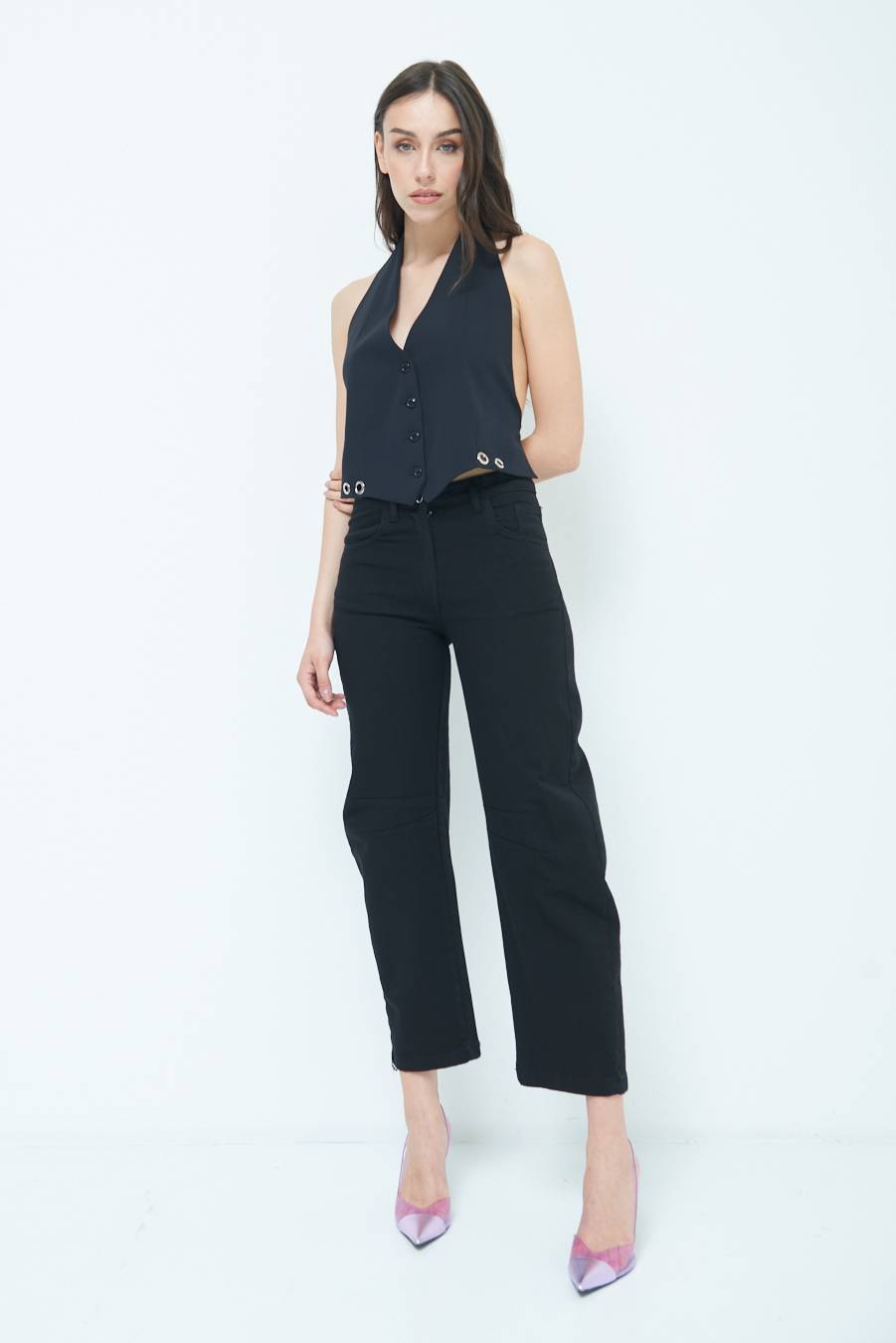 Kikisix PANTALONE LINEA UOVO NERO Online