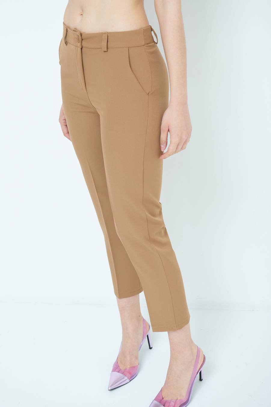 Kikisix PANTALONE SIGARETTA FANGO Outlet
