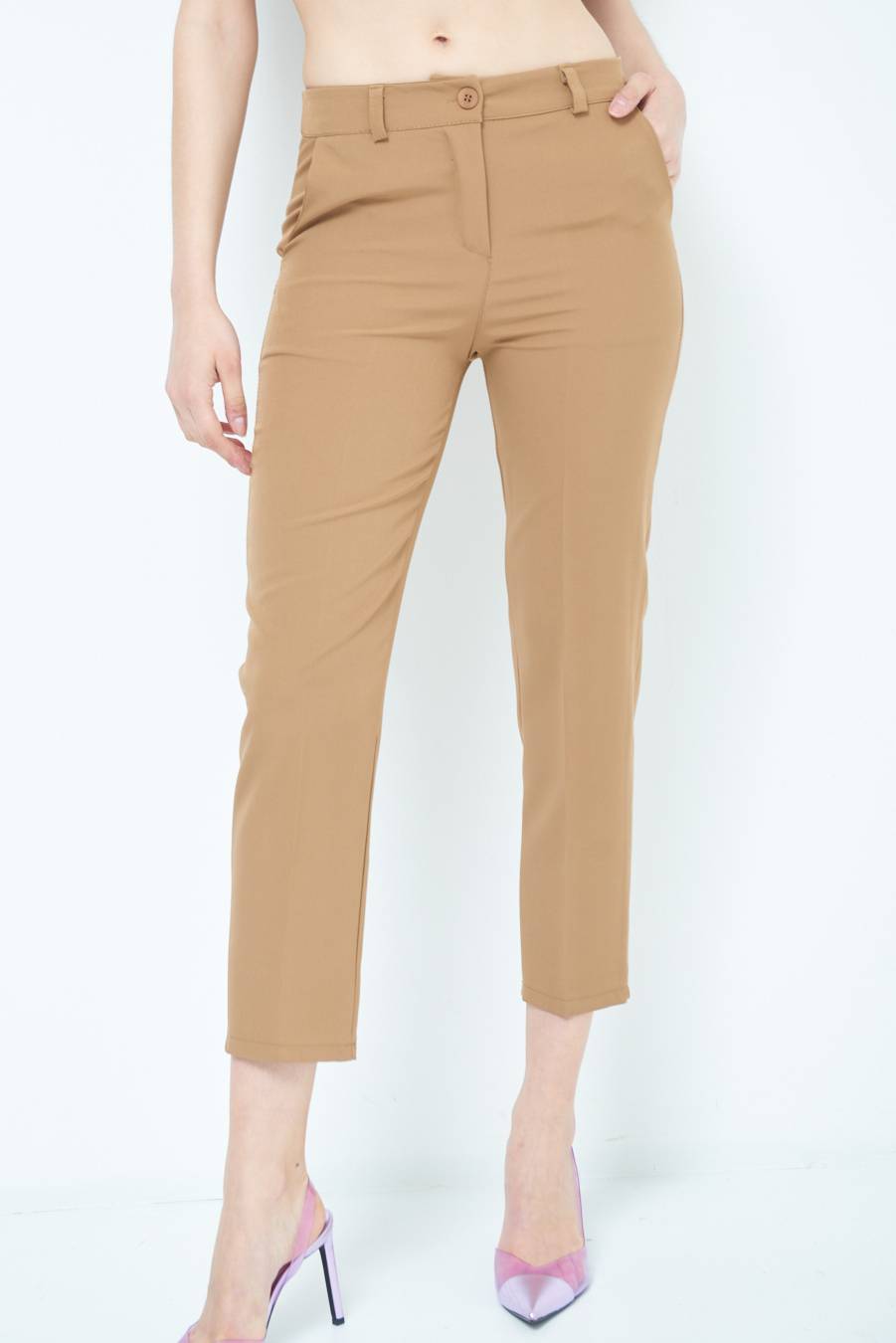 Kikisix PANTALONE SIGARETTA FANGO Outlet