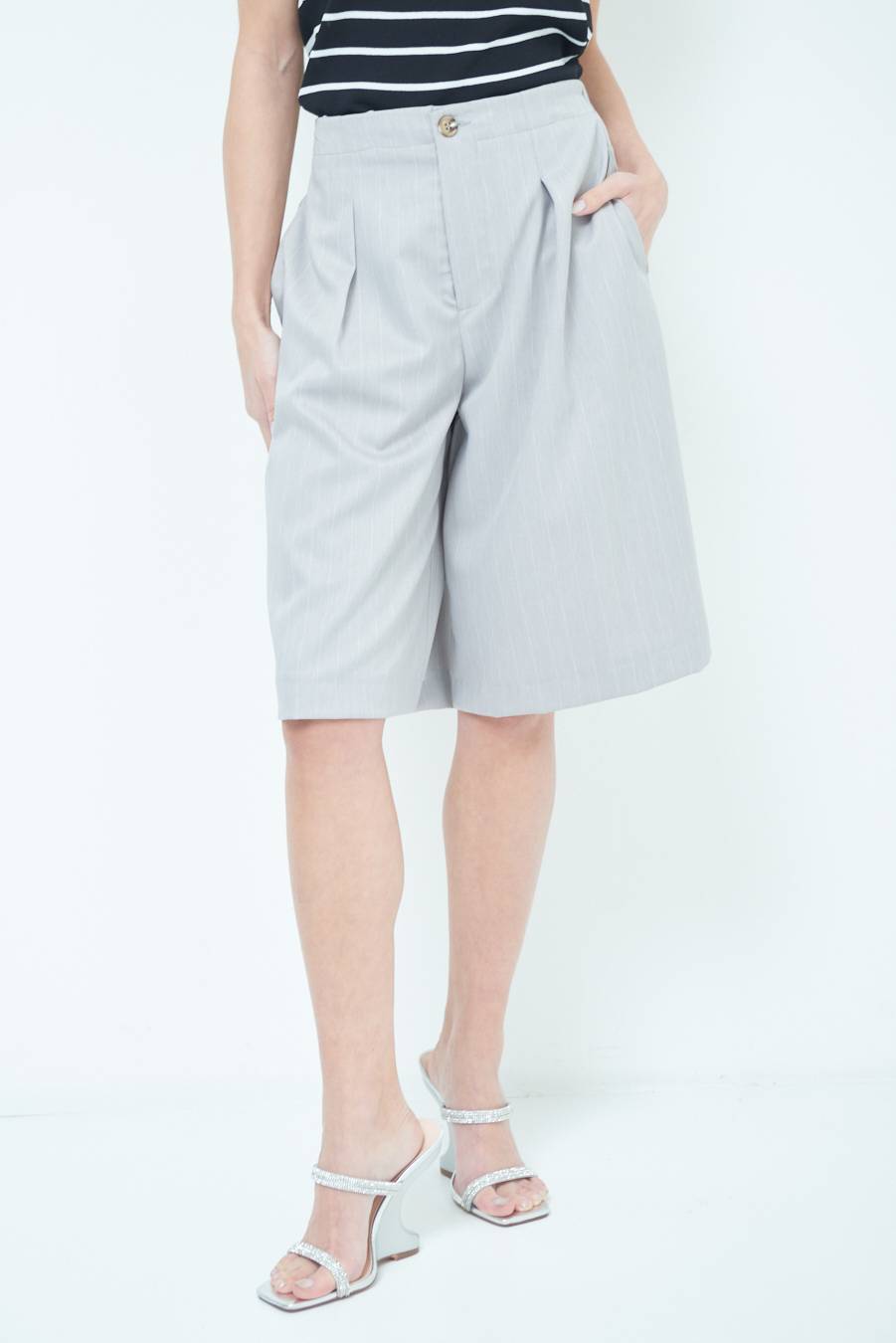 Kikisix PANTA GONNA 3/4 SILVER Offerte