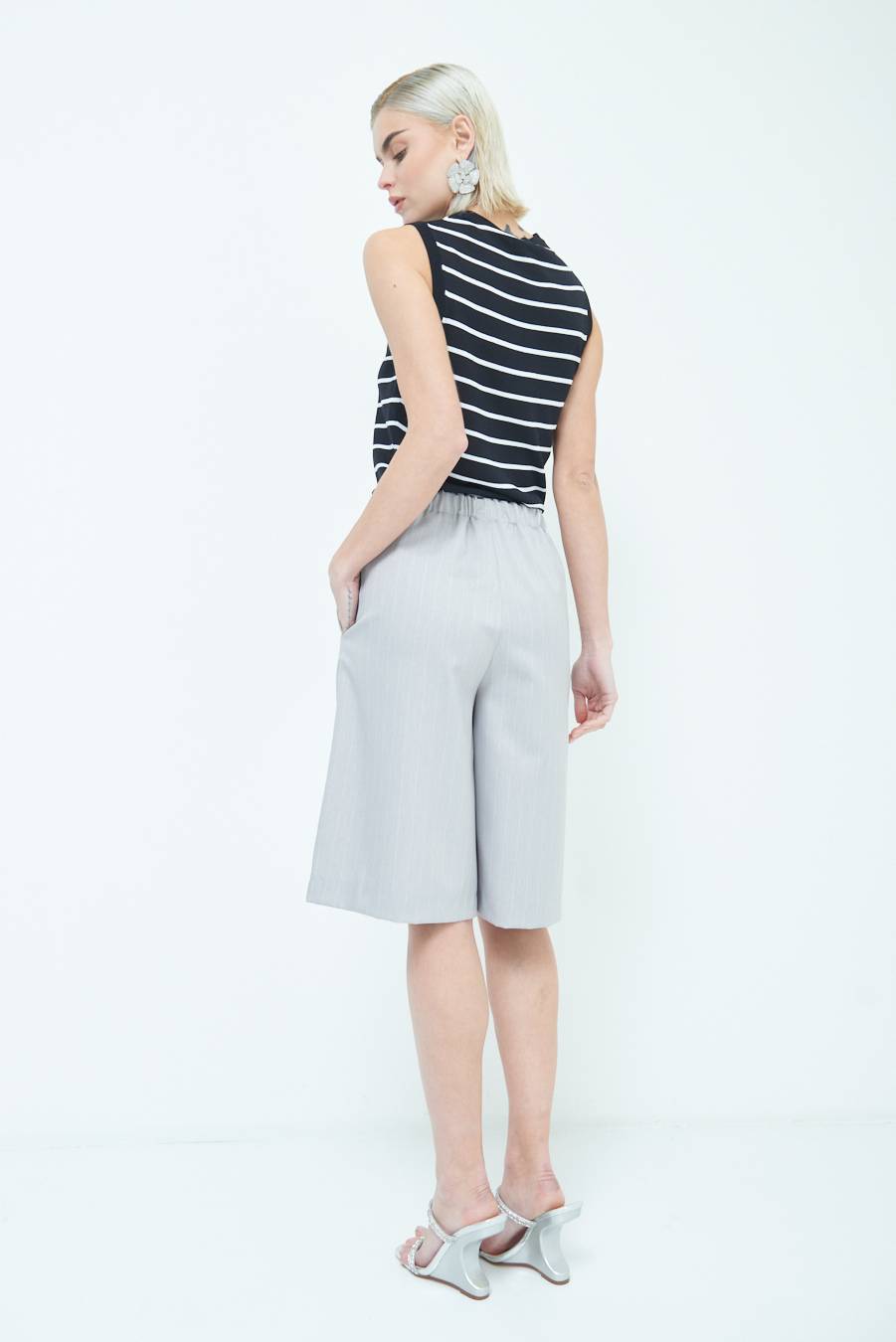 Kikisix PANTA GONNA 3/4 SILVER Offerte