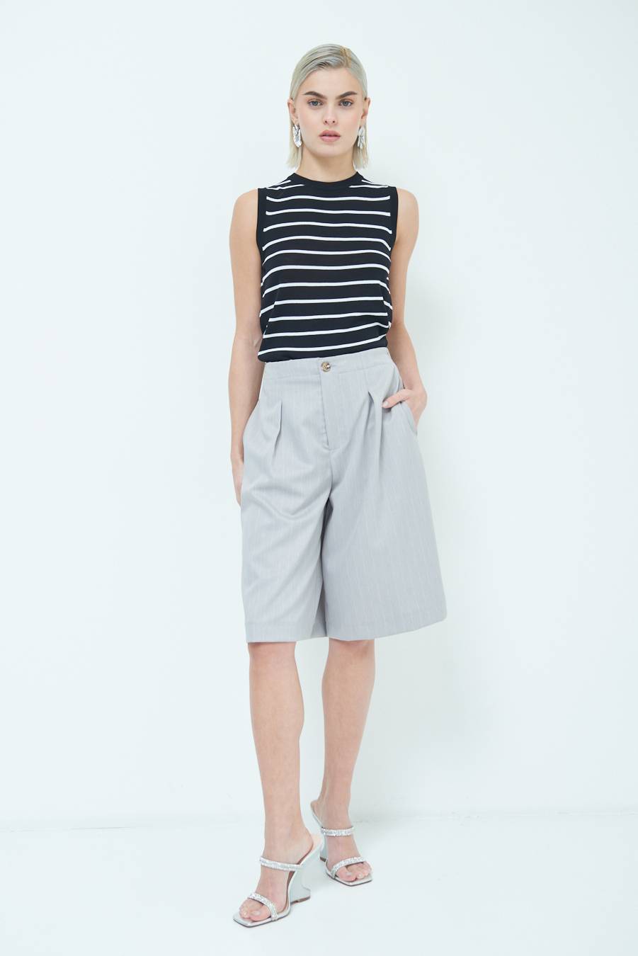 Kikisix PANTA GONNA 3/4 SILVER Offerte