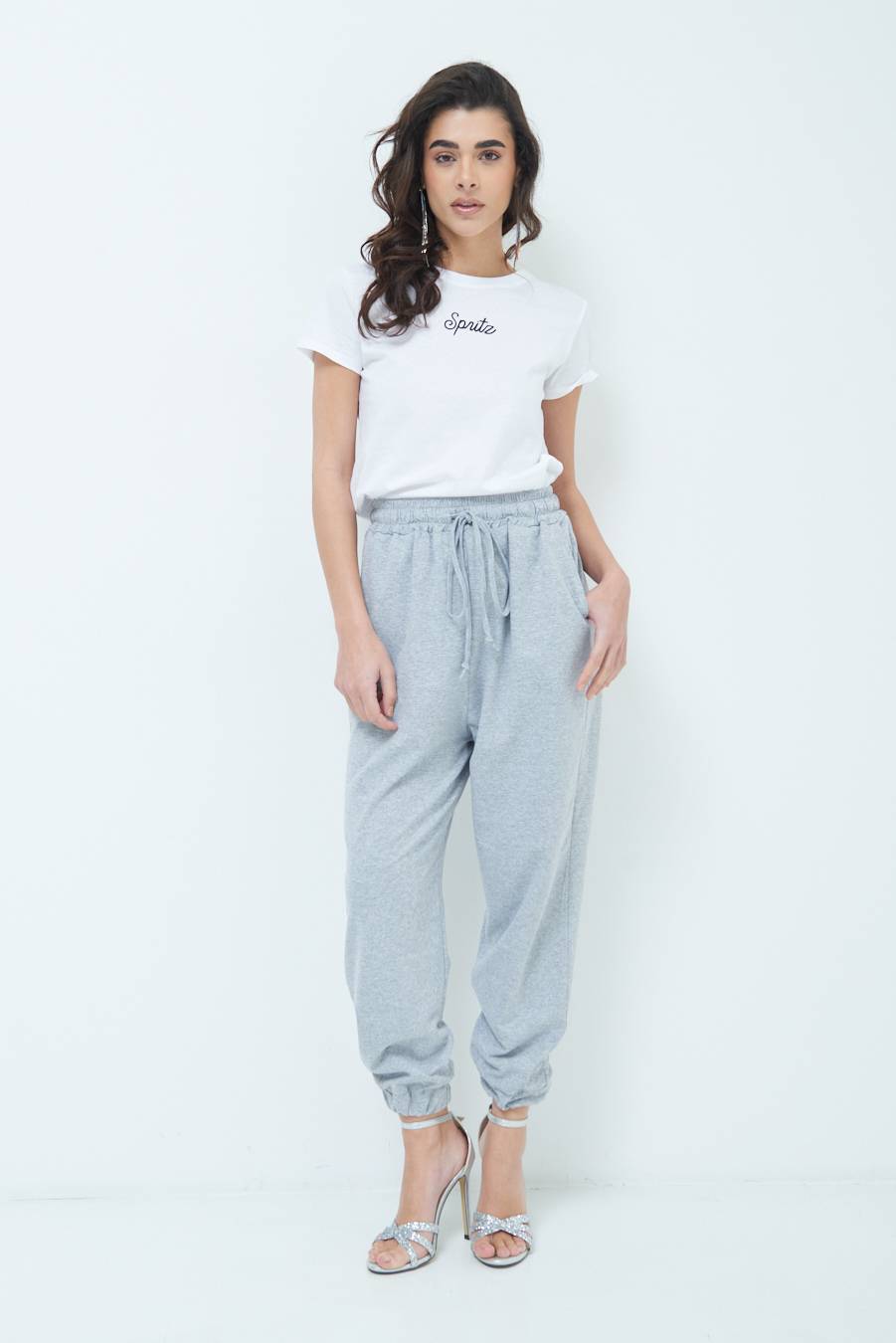 Kikisix PANTALONE TUTA GRIGIO 2025
