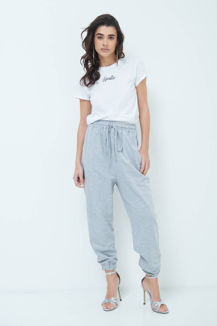 Kikisix PANTALONE TUTA GRIGIO 2025