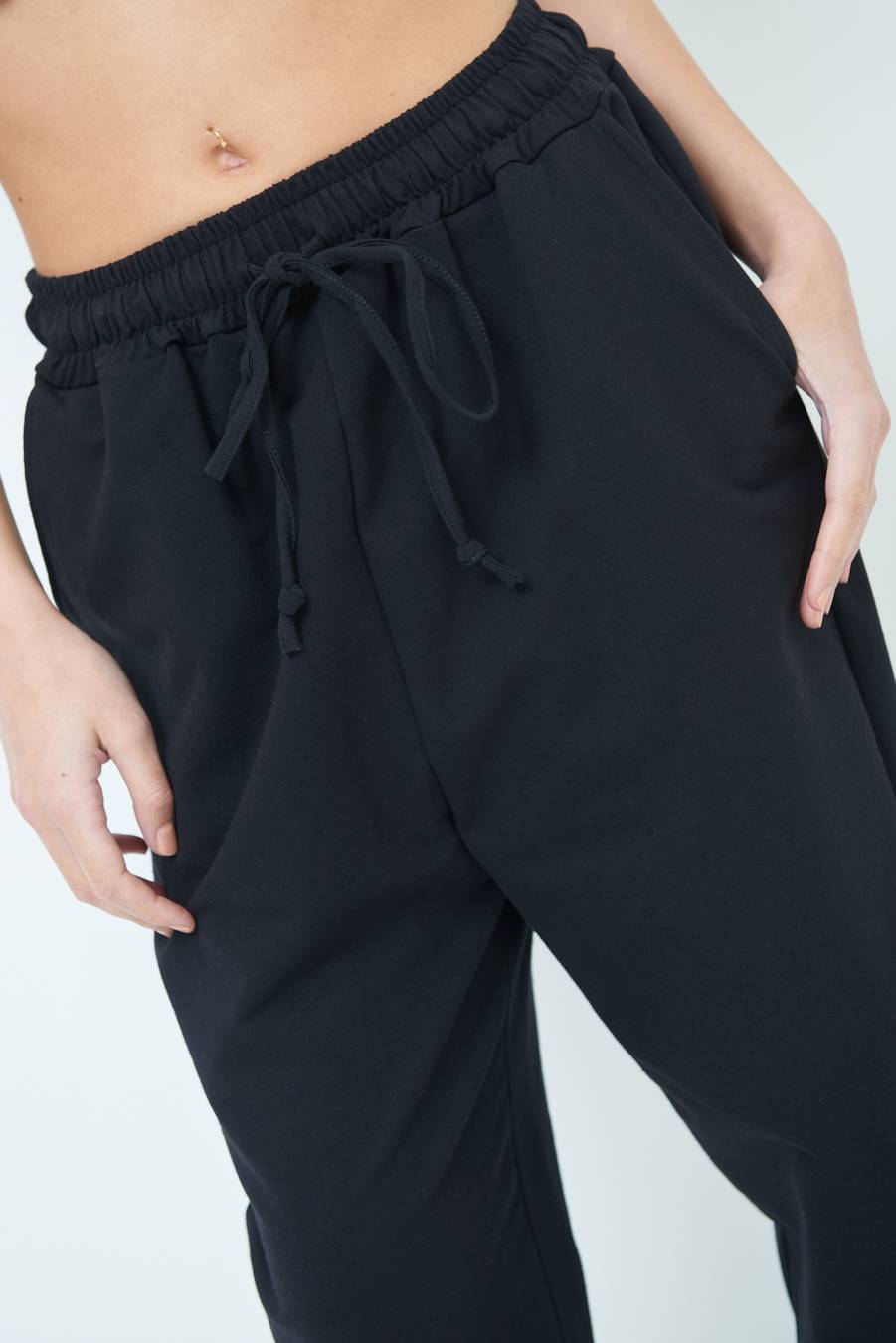 Kikisix PANTALONE TUTA NERO Italy