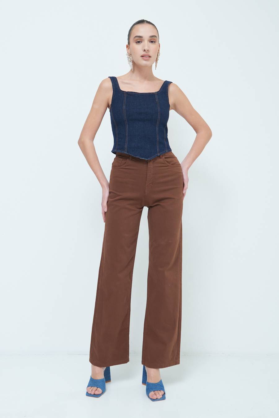 Kikisix PANTALONE PALAZZO MORO 2025