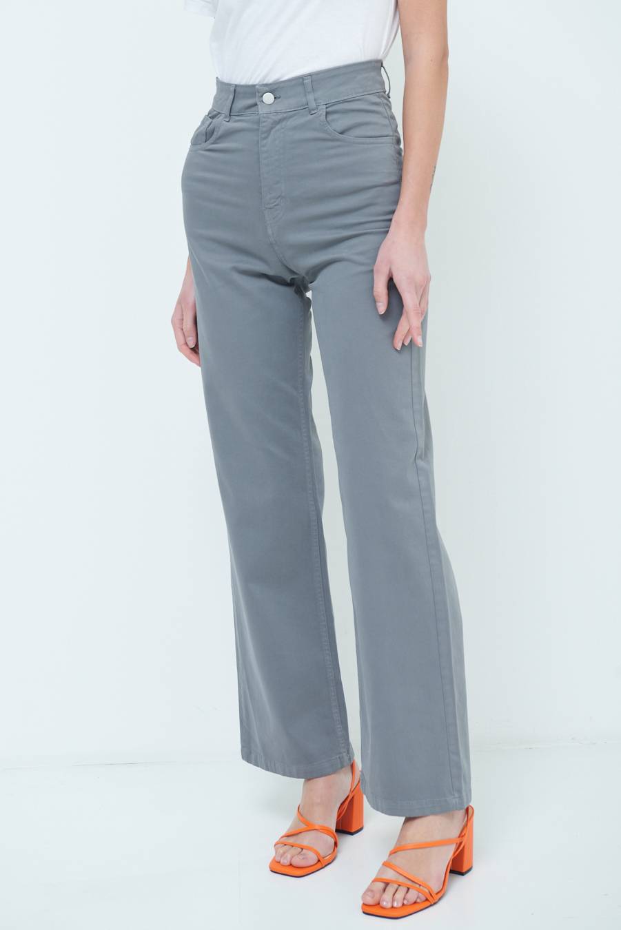 Kikisix PANTALONE PALAZZO GRIGIO In Linea