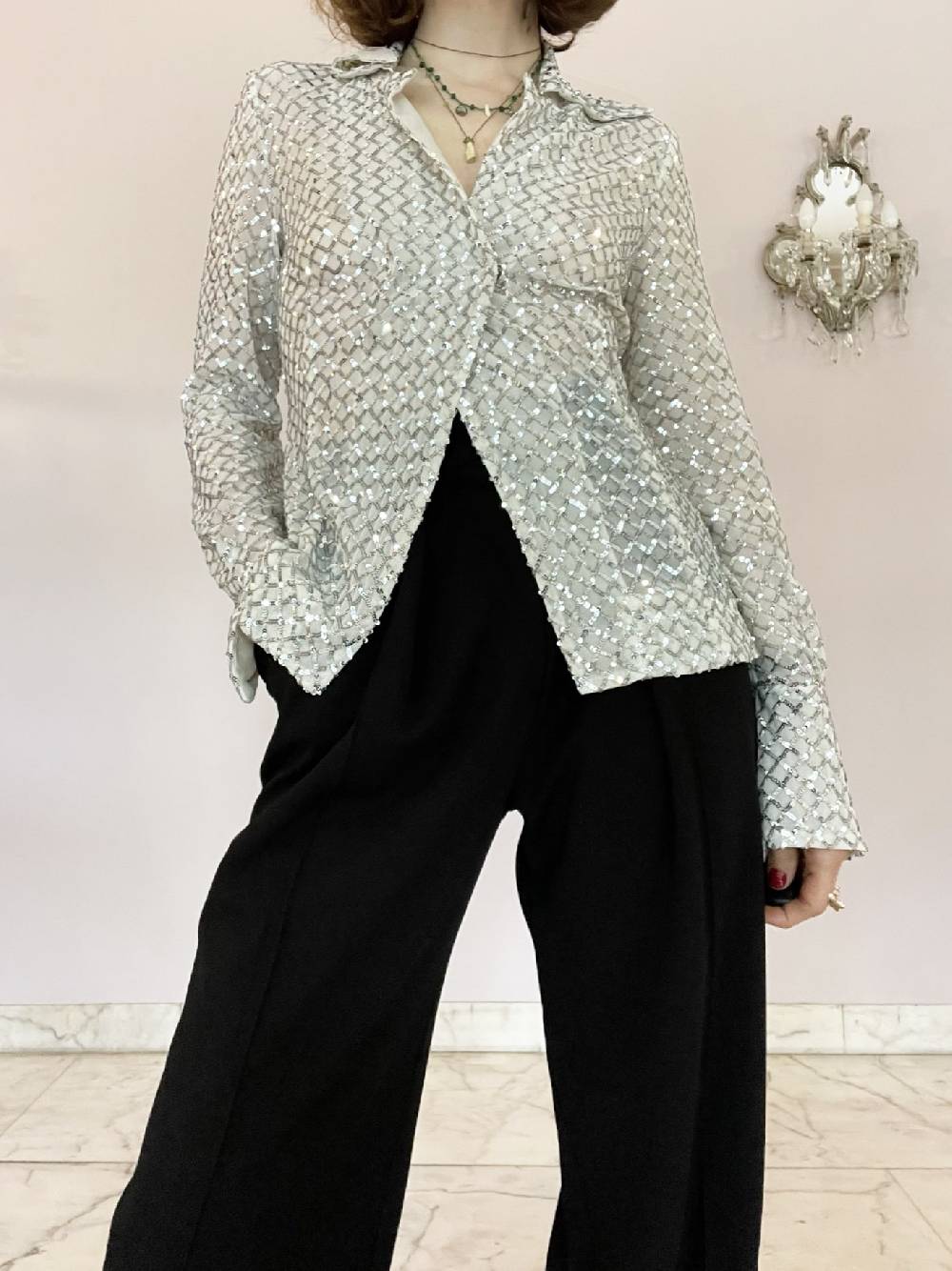 Laviniaturra Camicia paillettes 2025