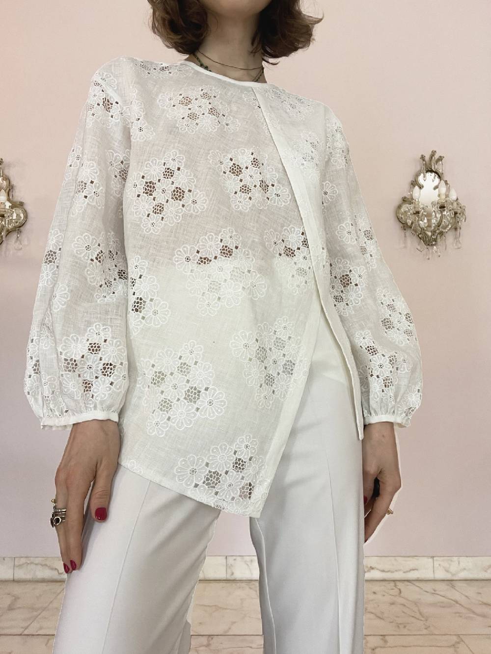Laviniaturra Camicia con ricamo In Linea