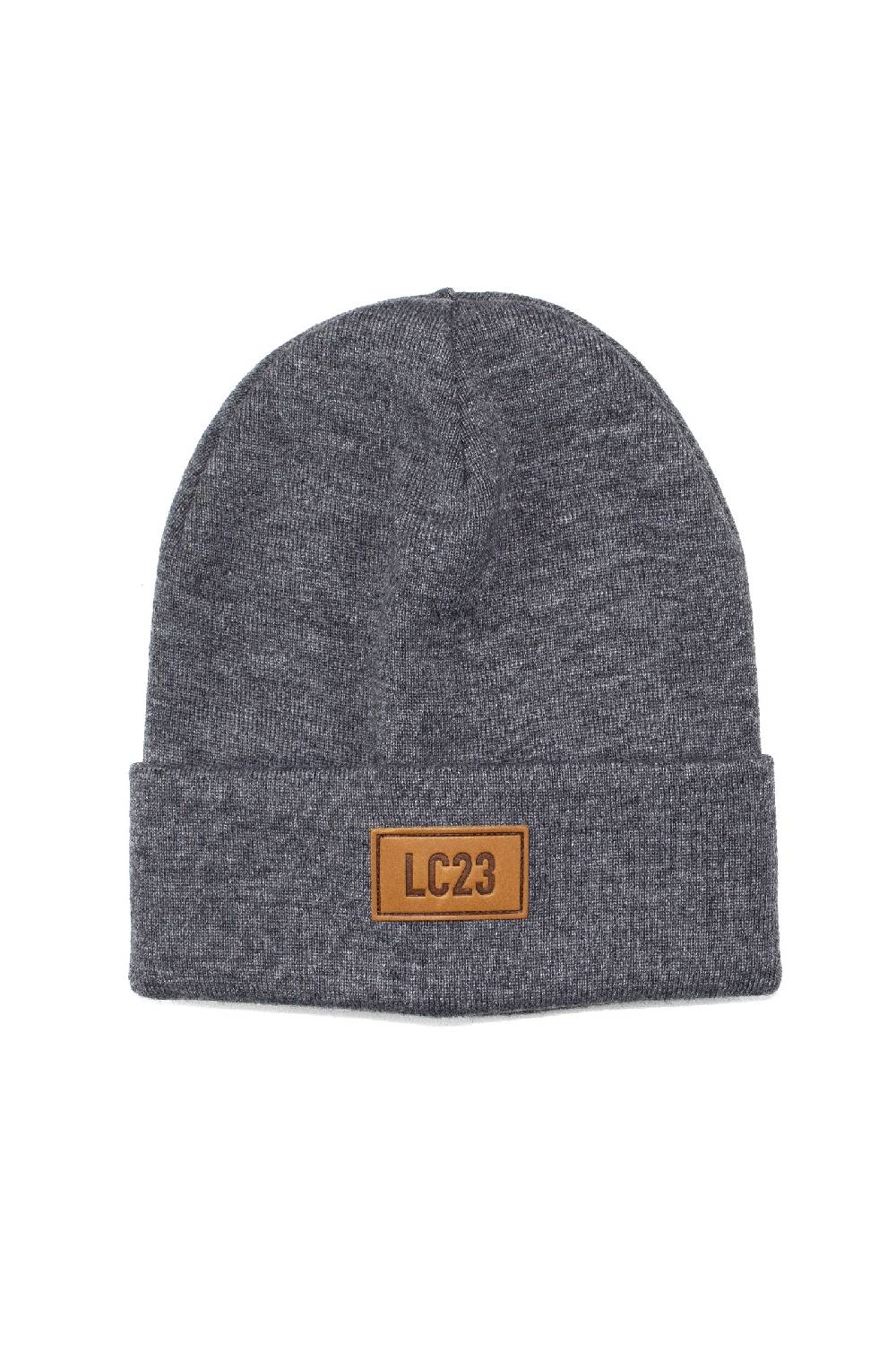 Lc23 Beanie Hat Patch Grey Affare Del Giorno