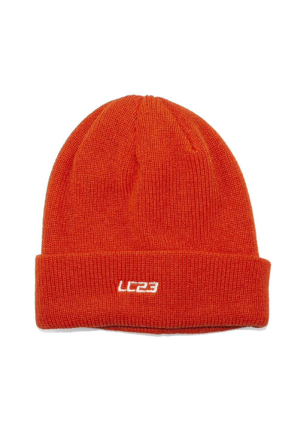 Lc23 Beanie Hat Embroidery Orange Pezzi Unici
